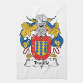 Trujillo Family Crest Theedoek (Verticaal)