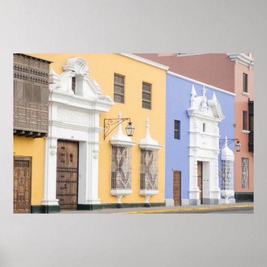Trujillo, Peru.  architectuur van Trujillo Poster (Voorkant)