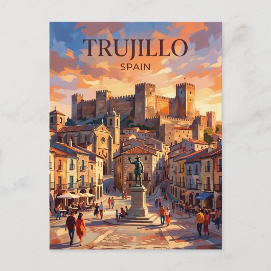 Trujillo Spanje Briefkaart (Voorkant)