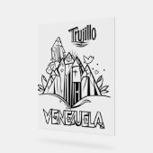 Trujillo Venezuela diseño artístico | Virgen paz Acryl Bord (Hoek)