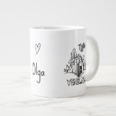 Trujillo Venezuela diseño artístico | Virgen paz Grote Koffiekop (Voorkant rechts)