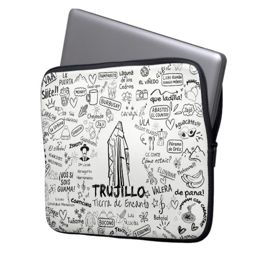Trujillo Venezuela Tierra de Encanto – Orgullo Ve Laptop Sleeve (Voorkant Links)