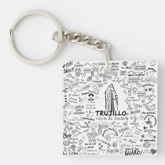 Trujillo Venezuela Tierra de Encanto – Orgullo Ve Sleutelhanger (voorkant)