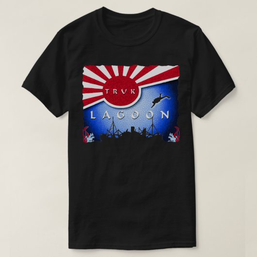 Truk Lagoon Japan Flag Wreck Dive Scuba Diving  T-shirt (Design voorkant)