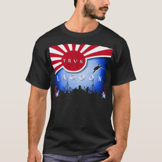 Truk Lagoon Japan Flag Wreck Dive Scuba Diving T-shirt