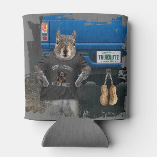 Truk Nutz - grappige kartonnen dozen Blikjeskoeler (Achterkant)