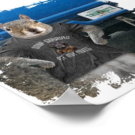 Truk Nutz - grappige kartonnen dozen Poster (Hoek)