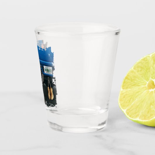 Truk Nutz - grappige kartonnen dozen Shot Glas (Rechts)