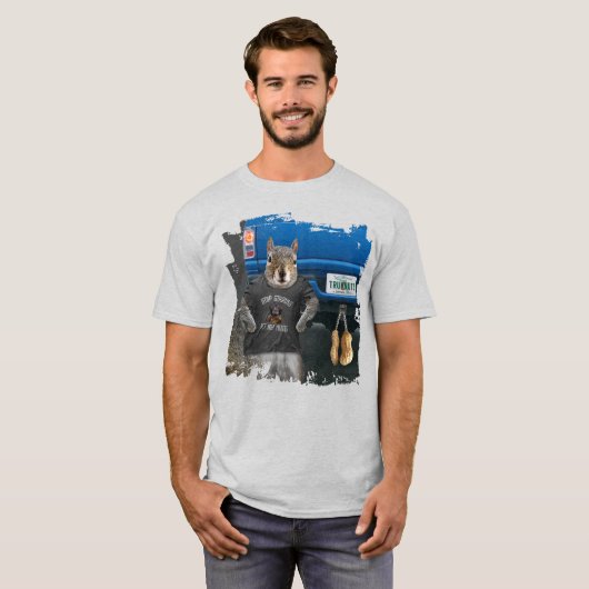 Truk Nutz - grappige kartonnen dozen T-shirt (Voorkant volledig)