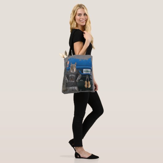 Truk Nutz - grappige kartonnen dozen Tote Bag (Op model)