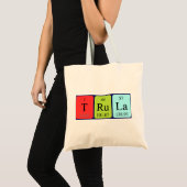 Trula periodieke lijstnaam canvas tas (Voorkant (product))