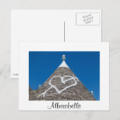 Trulli-dakdetail in Alberobello-briefkaart Briefkaart (Voorkant / Achterkant)
