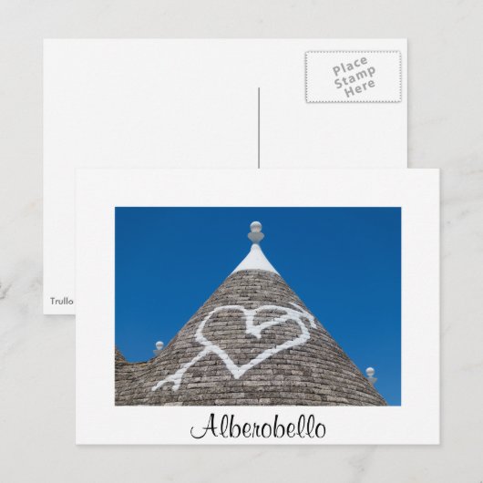 Trulli-dakdetail in Alberobello-briefkaart Briefkaart (Voorkant / Achterkant)