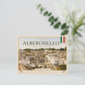 Trulli-dorp, Alberobello - Italië  Briefkaart (Staand voorkant)