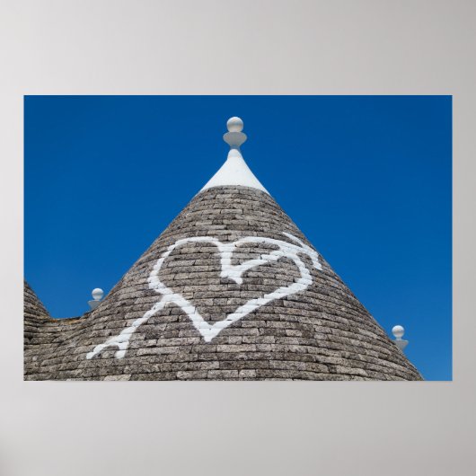 Trulli huis dak poster afdruk (Voorkant)