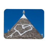 Trulli huis dak rechthoekige magneet (Horizontaal)
