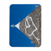 Trulli huis dak rechthoekige magneet (Verticaal)