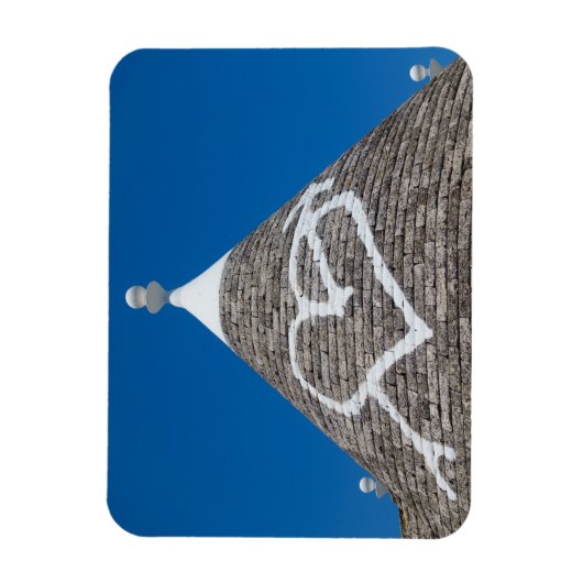 Trulli huis dak rechthoekige magneet (Verticaal)