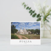 Trulli-huis met weg- en tuinbouw in Puglia Briefkaart (Staand voorkant)