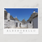 Trulli-huizen, Alberobello, Puglia white Briefkaart (Voorkant)