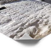 Trulli-huizen in Alberobello, drukwerk in Puglia p Poster (Hoek)