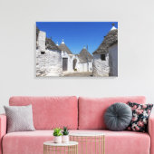 Trulli huizen in Alberobello, Puglia canvas print (Insitu (Woonkamer))