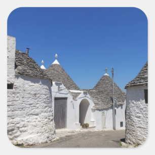 Trulli huizen in Alberobello, Puglia sticker