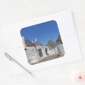 Trulli huizen in Alberobello, Puglia sticker (Envelop)