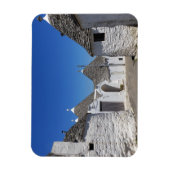 Trulli huizen in Alberobello rechthoekige magneet (Verticaal)