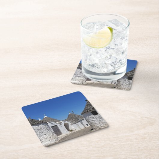 Trulli-huizen in het onderzetter Alberobello, Pugl (Insitu)