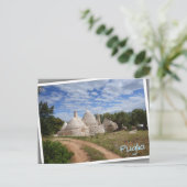 Trulli-huizen in Puglia/Apulië Briefkaart (Staand voorkant)