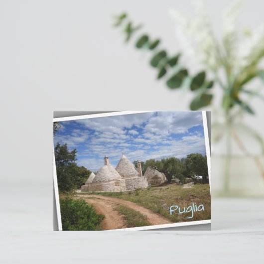 Trulli-huizen in Puglia/Apulië Briefkaart (Staand voorkant)