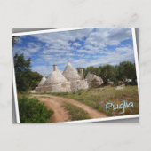 Trulli-huizen in Puglia/Apulië Briefkaart (Voorkant)