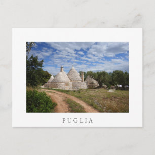 Trulli-huizen in Puglia/Apulië Briefkaart