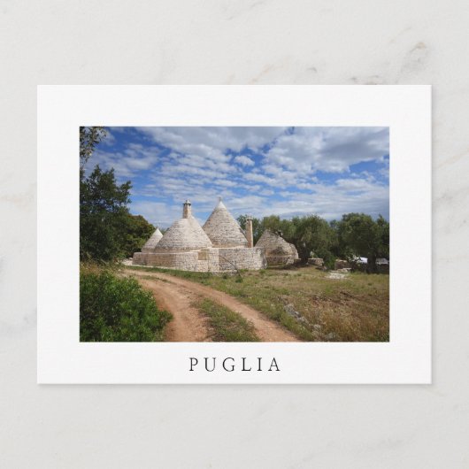 Trulli-huizen in Puglia/Apulië Briefkaart (Voorkant)