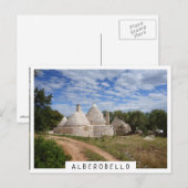 Trulli-huizen in Puglia/Apulië Briefkaart (Voorkant / Achterkant)