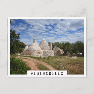 Trulli-huizen in Puglia/Apulië Briefkaart