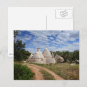 Trulli-huizen in Puglia/Apulië Briefkaart (Voorkant / Achterkant)