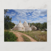 Trulli-huizen in Puglia/Apulië Briefkaart (Voorkant)