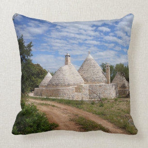 Trulli-huizen in Puglia/Apulië Kussen