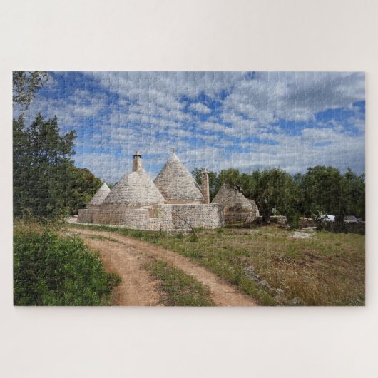 Trulli-huizen in Puglia/Apulië Legpuzzel (Horizontaal)
