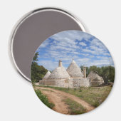 Trulli-huizen in Puglia/Apulië Magneet (Voorkant / Achterkant)