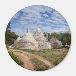 Trulli-huizen in Puglia/Apulië Magneet
