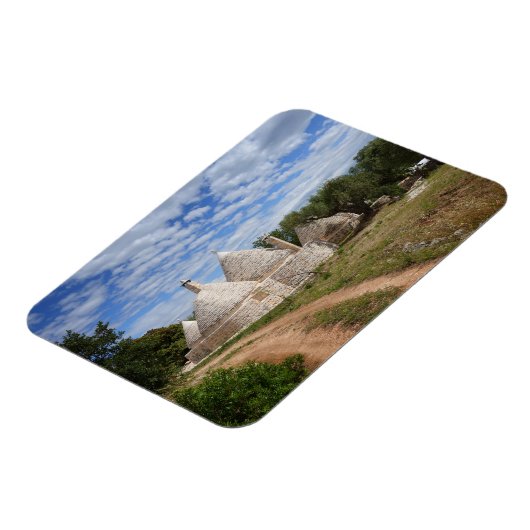 Trulli-huizen in Puglia/Apulië Magneet (Linkerzijde)