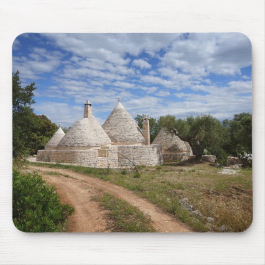 Trulli-huizen in Puglia/Apulië Muismat (Voorkant)