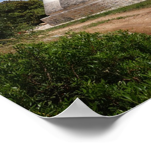 Trulli-huizen in Puglia/Apulië Poster (Hoek)