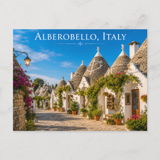 Trulli-huizen Zonnig dorpskaart Briefkaart