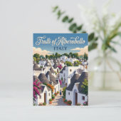 Trulli van Alberobello Italië Briefkaart (Staand voorkant)