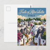 Trulli van Alberobello Italië Briefkaart (Voorkant / Achterkant)
