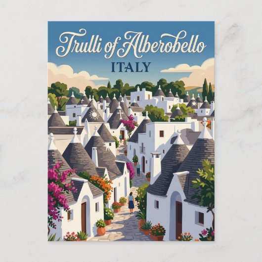 Trulli van Alberobello Italië Briefkaart (Voorkant)
